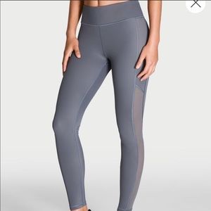 Gray Victoria’s Secret Sport Leggings Mesh Cutout